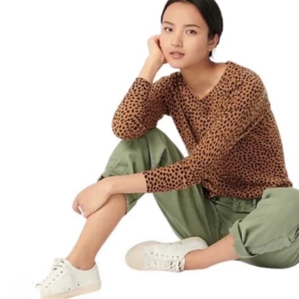 J. Crew spotted Teddie pullover - Picture 2 of 7